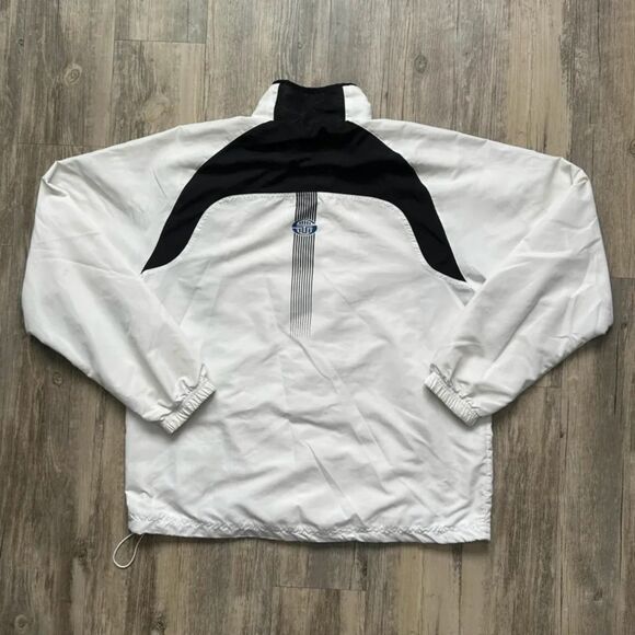 Sergio Tacchini White And Black Windbreaker Jacket Size Large - Picture 7 of 9